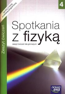Okładka książki Fizyka  GIM 4 Spotkania... ćw NE