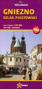 Okładka książki Gniezno Szlak Piastowski plan miasta