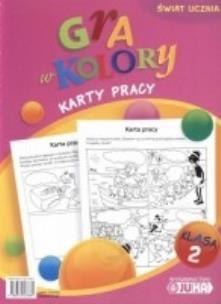 Okładka książki Gra w kolory kl. 2 Karty pracy Juka
