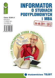 Okładka książki Informator o studiach podyplomowych i MBA 2011/2012