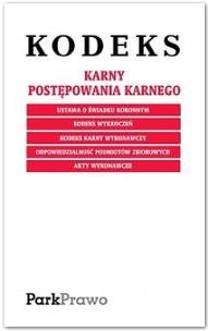 Okładka książki Kodeks 1 września 2011 - post.karn. folia PARK/PWN