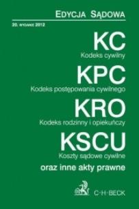 Okładka książki Kodeks cywilny Kodeks postępowania cywilnego Kodeks rodzinny i opiekuńczy Koszty sądowe cywilne