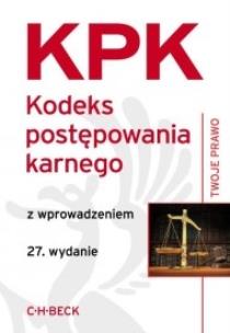Okładka książki Kodeks postępowania karnego wyd.27