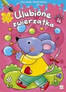 Okładka książki Kolorowanki wodne. Ulubione zwierzątka 4