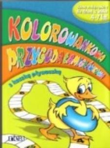 Okładka książki Kolorowankowa Przygoda z kaczką pływaczką REA