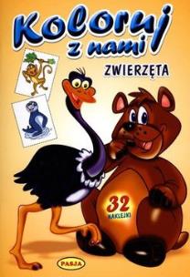 Okładka książki Koloruj z nami. Zwierzęta  PASJA