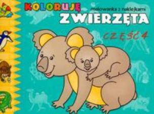 Okładka książki Koloruję zwierzęta cz.4