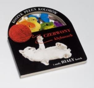 Okładka książki Koszyk pełen kolorów Czerwony kłębuszek i mały biały kotek