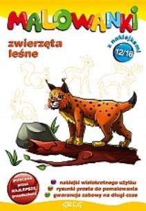 Okładka książki Malowanki cz. 12 - zwierzęta leśne GREG