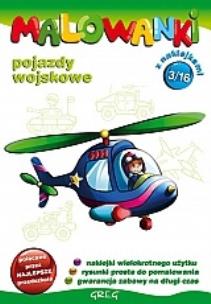 Okładka książki Malowanki cz.  3 - pojazdy wojskowe GREG