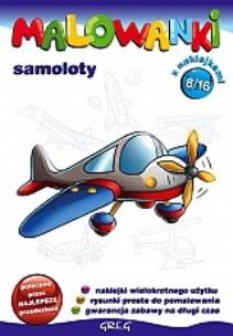 Okładka książki Malowanki cz.  8 - samoloty GREG
