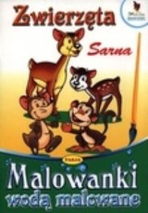 Okładka książki Malowanki wodą malowane. Zwierzęta - Sarna