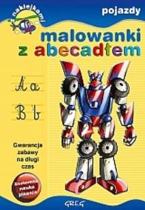 Okładka książki Malowanki z abecadłem - pojazdy GREG