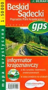 Okładka książki Mapa Turs. Beskid Sądecki DEMART