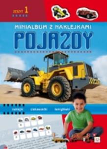 Okładka książki Minialbum z naklejkami - Pojazdy cz.1