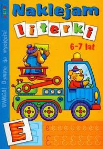 Okładka książki Naklejam literki 6-7 lat LITERKA