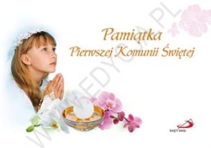 Okładka książki Pamiątka Pierwszej Komunii Świętej - dziewczynka