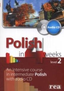 Okładka książki Polski w 4 tyg. - Angielski level 2 audioREA