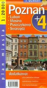 Okładka książki Poznań plus 4 plan miasta