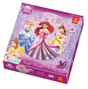 Okładka książki Puzzle 150 okrągłe Trzy księżniczki TREFL