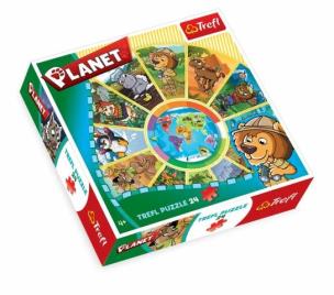Okładka książki Puzzle Edukacyjne Planet TREFL