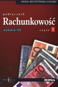 Okładka książki Rachunkowośc cz.1 DIFIN