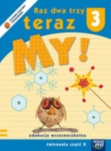 Okładka książki Raz dwa trzy Teraz My 3/2 ćwiczenia NE