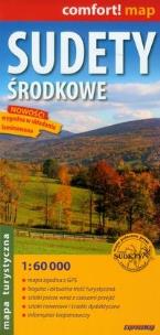 Okładka książki Sudety Środkowe 1:60 000 mapa turystyczna laminowa