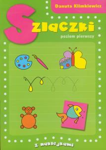 Okładka książki Szlaczki. Poziom pierwszy z naklejkami