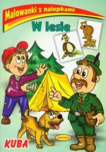 Okładka książki W lesie naklejki