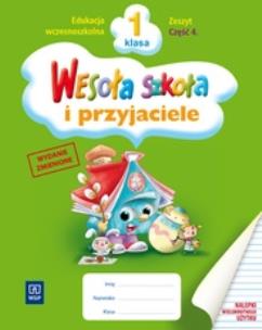 Okładka książki Wesoła szkoła i przyjaciele 1/4 zeszyt w.2011 WSiP