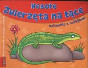 Okładka książki Wesołe zwierzeta na łące - malowanka LITERKA