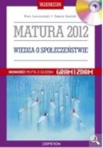 Okładka książki Wiedza o społeczeństwie Vademecum z płytą CD Matura 2012