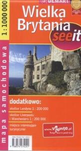 Okładka książki Wielka Brytania seeit  mapa samochodowa