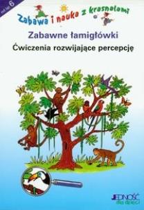 Okładka książki Zabawa i nauka z krasnalami Zabawne łamigłówki