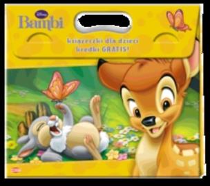 Okładka książki Zestaw książek z kredkami - Bambi