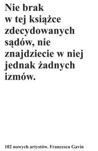 Okładka książki 102 nowych artystów
