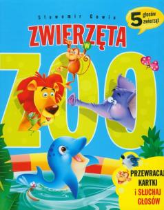 Okładka książki 5 głosów - zwierzęta w zoo