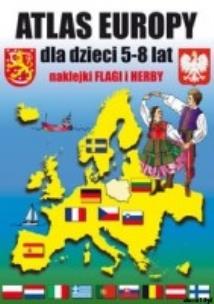 Okładka książki Atlas Europy dla dzieci 5-8 lat