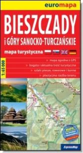 Okładka książki Bieszczady, Góry Sanocko-Tulczańskie 1:65 000