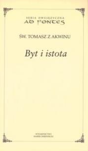 Okładka książki Byt i istota