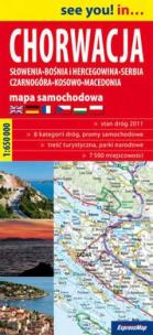 Okładka książki Chorwacja mapa samochodowa 1:650 000