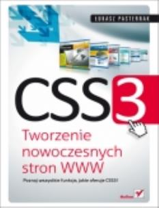 Okładka książki CSS3. Tworzenie nowoczesnych stron WWW