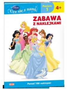Okładka książki Disney ucz się z nami. Księżniczka. Zabawa z nakl.