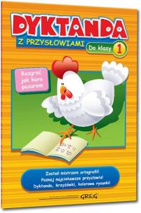 Okładka książki Dyktanda z przysłowiami do klasy 1 GREG