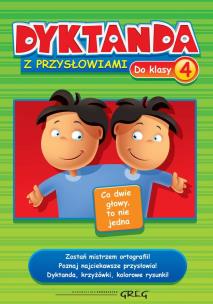 Okładka książki Dyktanda z przysłowiami do klasy 4 GREG