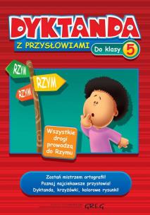 Okładka książki Dyktanda z przysłowiami do klasy 5 GREG