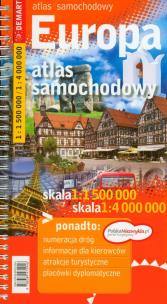 Okładka książki Europa mini atlas samochodowy