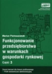 Okładka książki Funk. przeds. w warunkach gosp. cz.3 ćw eMPi2 WZ