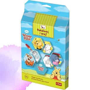 Okładka książki I love art - Kubuś Puchatek Pokoloruj i graj TREFL